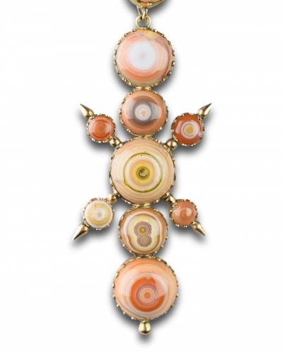 Spécimen inhabituel d'agate et pendentif en or - Bijouterie, Joaillerie Style 