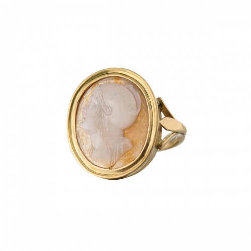 Cameo ring in the manner of Angelo Amastini - Italy 18th/19th century