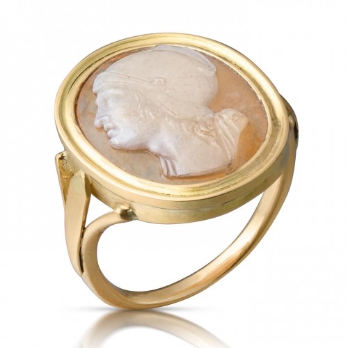 Cameo ring in the manner of Angelo Amastini - Italy 18th/19th century - Antique Jewellery Style 