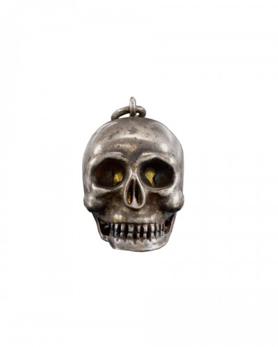 Silver pomander in the form of a skull, Germany 17th century