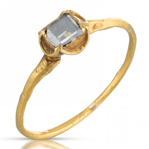 Bague en or sertie d'un diamant, Angleterre ou France début du XVIe siècle - Matthew Holder