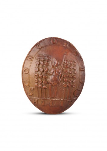 Antiquités - Important collection of carved peach stones, circle of Properzia de Rossi