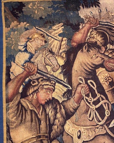 Alexandre le Grand - Tapisserie d'Aubusson d'u XVIIe siècle - Tapisserie & Tapis Style 