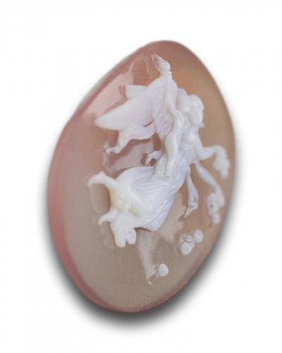 A sardonyx cameo of Aurora and Cupid, Italy 19th century - 