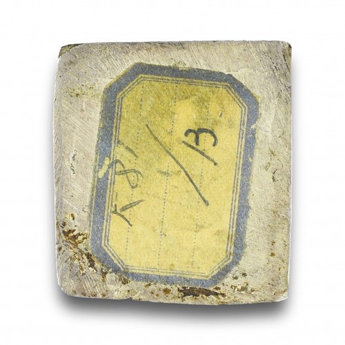 Art sacré, objets religieux  - Quatre plaques d'argent et d'émail des évangélistes, Arménie XVIIe siècle