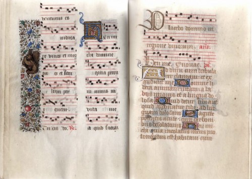 Book containing leaves from a Medieval Psalter-Hymnal, France 15th century - 