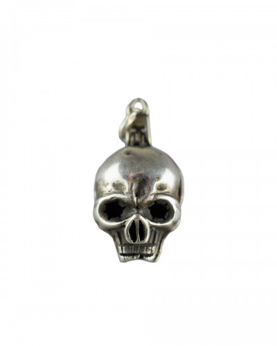 Silver pomander in the form of a skull, 17th century