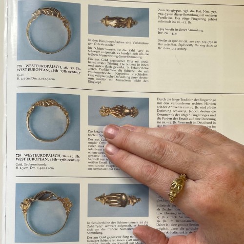 Antiquités - Renaissance gold Fede ring