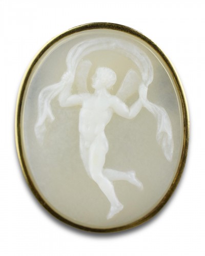 Sardonyx cameo of cupid. Italy 18th/19th century - 