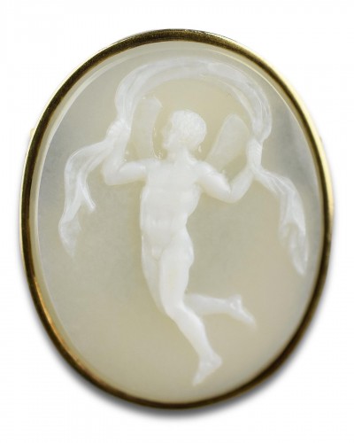  - Sardonyx cameo of cupid. Italy 18th/19th century