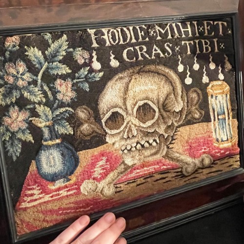 17th century - Memento Mori needlework, Flander or Germany 17th century