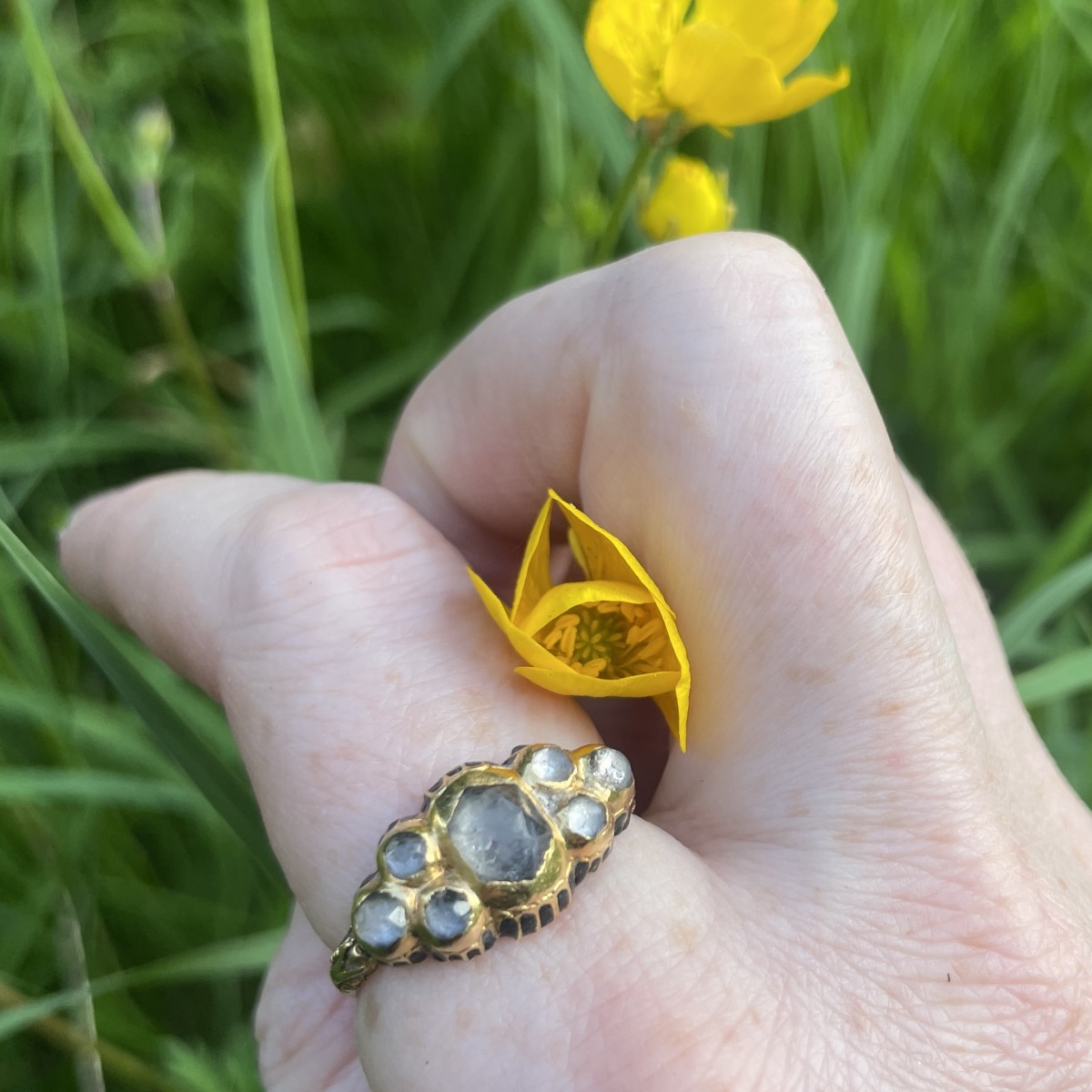 Enamel and Gilded Ring - Cevherun 24K