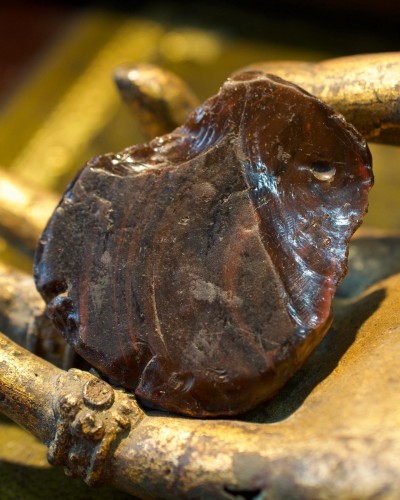 Late Byzantine glass cameo of the Sedes Sapientiae,Venetian 13th century - 