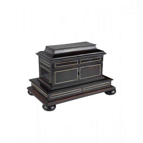  Miniature ebony kunstkammer table cabinet