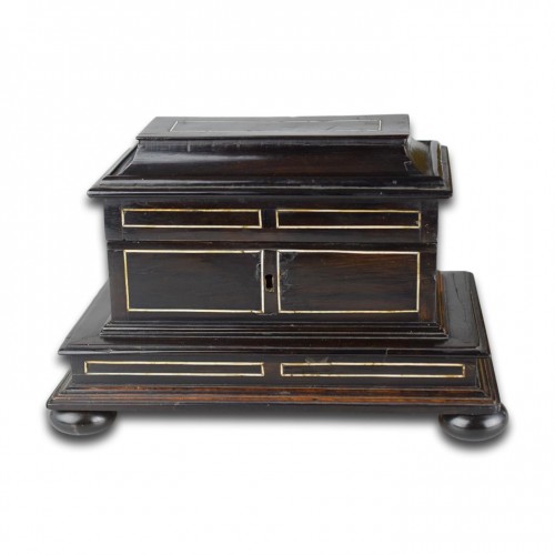  Miniature ebony kunstkammer table cabinet - Objects of Vertu Style 