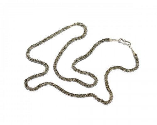 Fine silver gilt filigree long chain