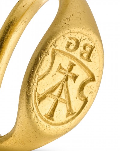 Grand et important anneau de marchands d'or - Bijouterie, Joaillerie Style 