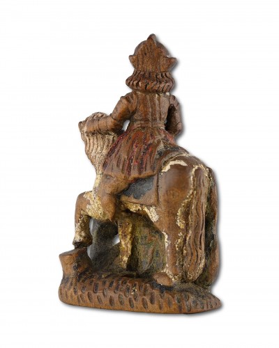 Pièce d'échecs miniature représentant Saint Georges terrassant le dragon - Matthew Holder