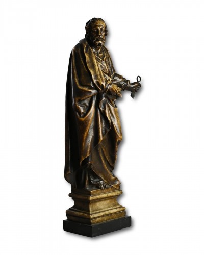 <= 16th century - Alabaster sculpture of Saint Peter. Flemish, late 16th century.