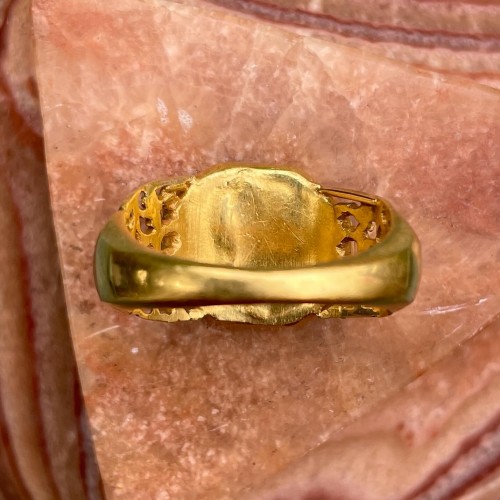 Antiquités - An important ancient gold marriage ring, Italy 2nd - 3rd century AD.  