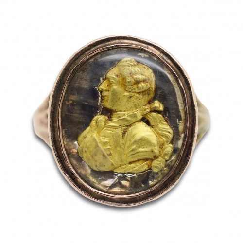 Bague en or de Gustav III (1746-1792), Suède XVIIIe siècle - Bijouterie, Joaillerie Style 