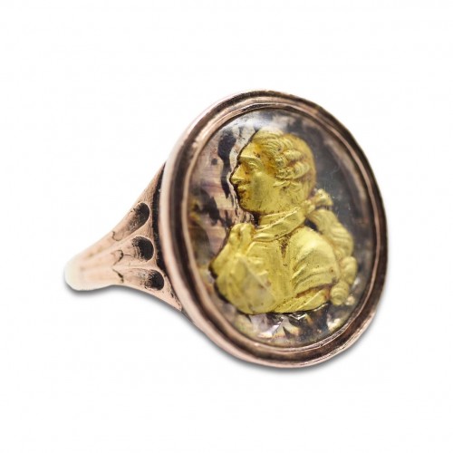 XVIIIe siècle - Bague en or de Gustav III (1746-1792), Suède XVIIIe siècle