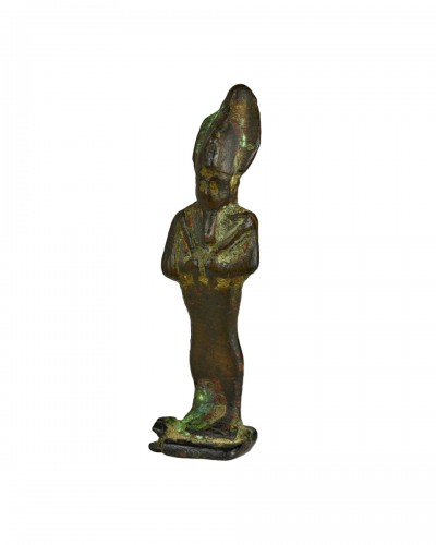 Bronze votive figure of Osiris. Egypt Late Period (c. 713–332 BC).