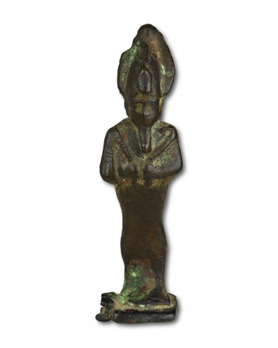 Figure votive en bronze d'Osiris, Égypte période tardive (vers 713-332 av. J.-C.) - Archéologie Style 