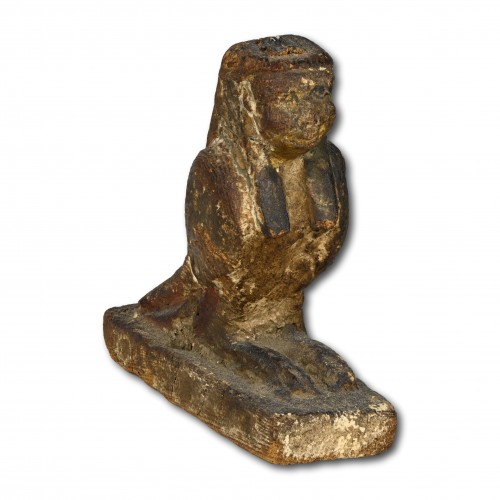 Oiseau Ba en bois et gesso, Égypte antique vers 304-30 av. JC, période ptolémaïque - Matthew Holder