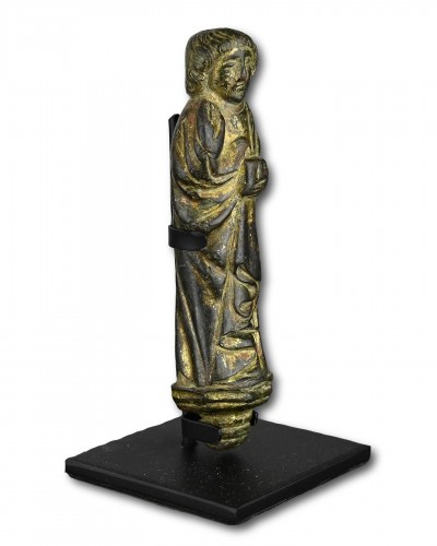 Figure en bronze de Saint Jean l'Évangéliste, XVe siècle - 