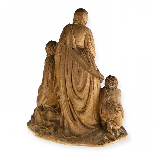 Fruitwood group of the Virgin and Child. Germany 18th century - 