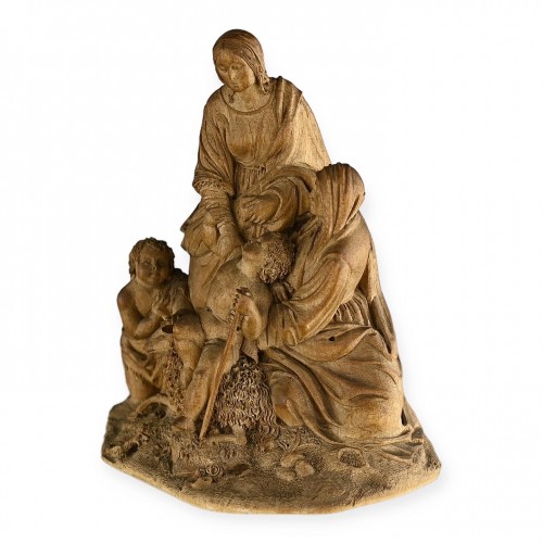 Fruitwood group of the Virgin and Child. Germany 18th century - 