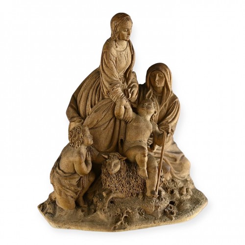  - Fruitwood group of the Virgin and Child. Germany 18th century