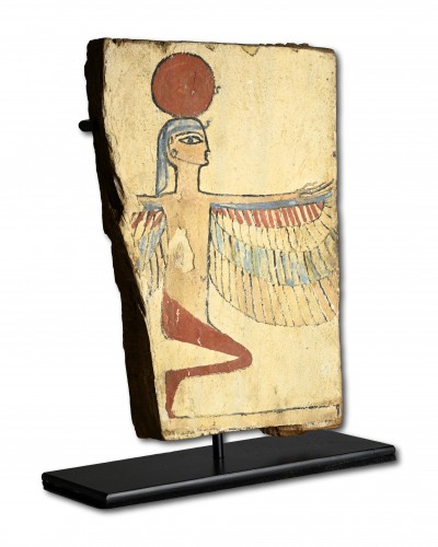 Fragment de sarcophage de momie, Égypte période dynastique tardive, ca. 712 à 332 - Archéologie Style 