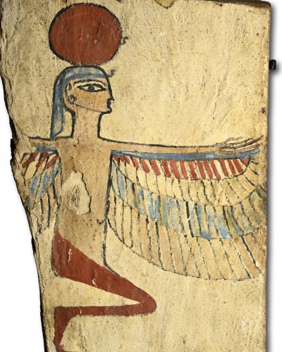  - Fragment de sarcophage de momie, Égypte période dynastique tardive, ca. 712 à 332
