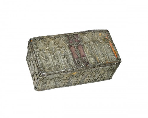 Lead clad casket with scenes of the life of Christ, 14/15th century