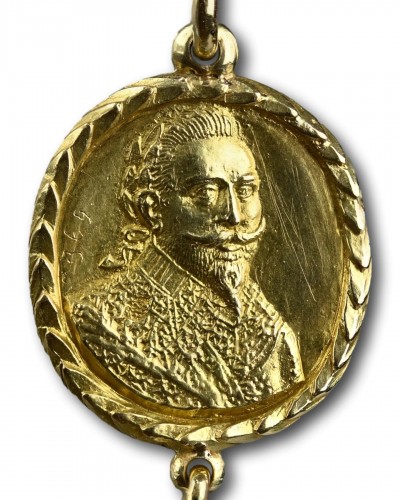 Médaille d'or des Royalistes pour Gustave Adolphus (1694-1632), roi de Suède - Matthew Holder