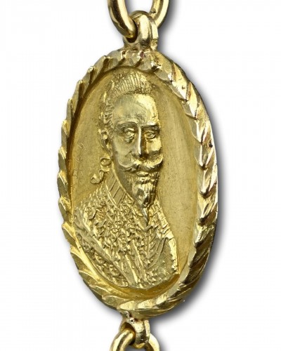 17th century - Gold Royalists medal for Gustavus Adolphus (1694-1632), King of Sweden