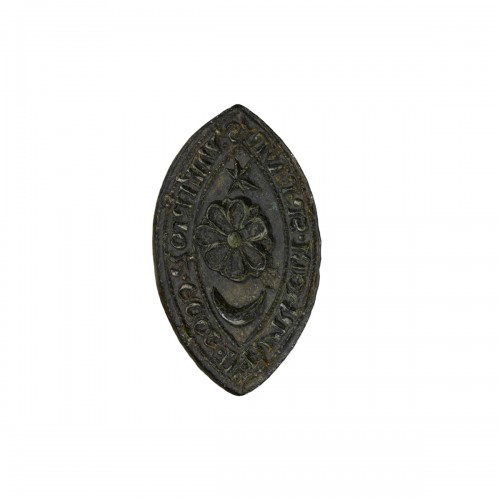Medieval bronze seal belonging to a Rector, 14th century
