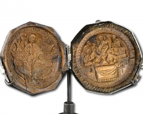 11th to 15th century - Panagiarion with the Virgin and Angels at Mamre