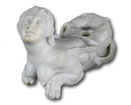 Porcelain furniture mounts of water nymphs. Doccia porcelain factory, c.175 - Porcelain & Faience Style 