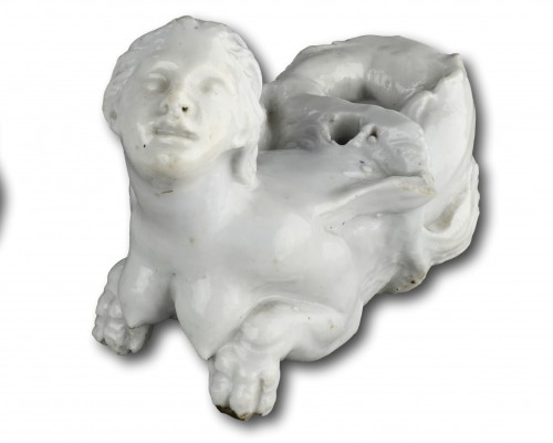Porcelain & Faience  - Porcelain furniture mounts of water nymphs. Doccia porcelain factory, c.175