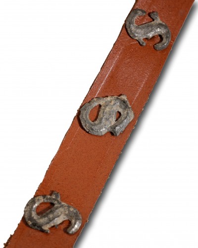 Curiosities  - Lancastrian Supporters’ Collar - Pewter Badges of Esses, England 15th century