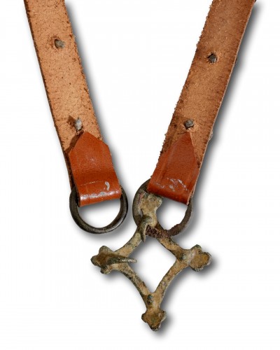 Lancastrian Supporters’ Collar - Pewter Badges of Esses, England 15th century - 