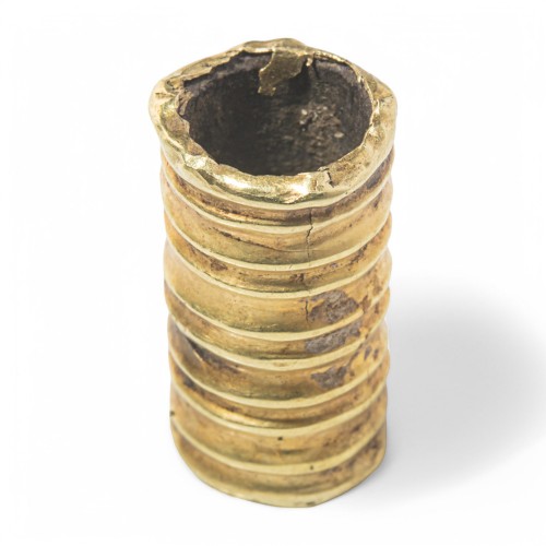 Ancient Art  - Seven ancient gold fluted beads. Late Cypriot, 1550 - 1050 BC.