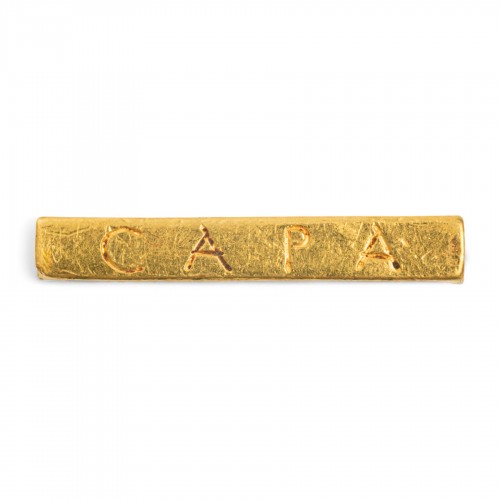 Ancient Art  - Roman engraved gold amuletic bead, 3rd–4th century AD.