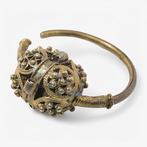 Antique Jewellery  - Pair of Silver-Gilt Filigree Hoop Earrings, Byzantine Empire 8–12th Centur