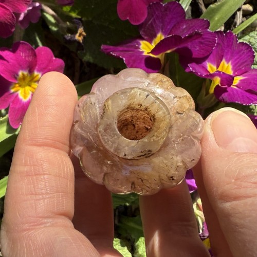 Antiquités - Miniature Lobed Amethyst Vase Italy 16th / 17th Century