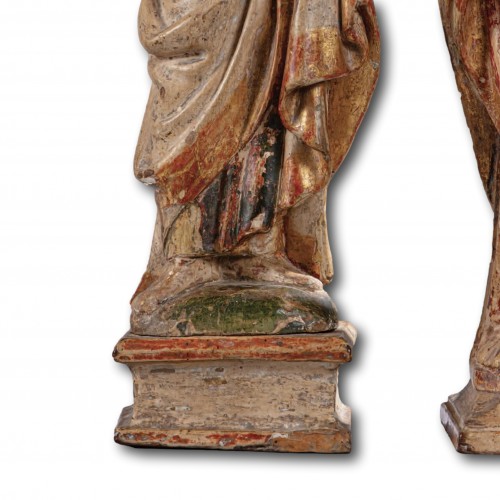  - Polychrome Sculptures of St. John and a Reliquary Figure