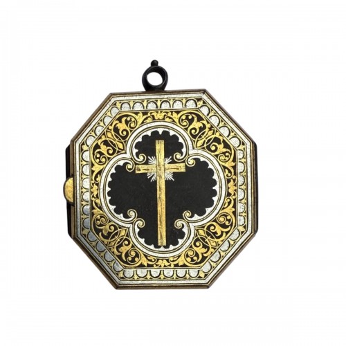 Damascened Devotional Pendant. Spain17th century